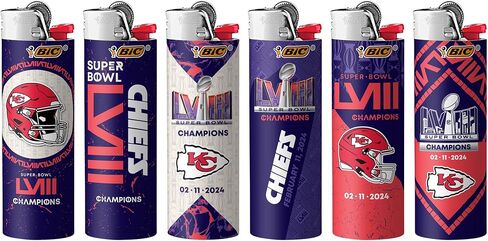 BIC Special Edition Champions Lighters Maxi Pocket Lighters ، متنوعون ، 6 عبوات in Kuwait
