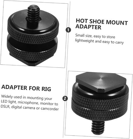 4Pcs Hot Shoe Mount Adapter with Screw for DSLR Cameras Tripod Adapter for Flash Holders Easy Installation Reliable Camera Rig Supply in Saudi Arabia