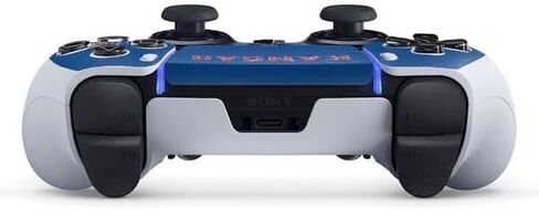 Skinit Decal Gaming Skin Compatible with PS5 DualSense Edge Pro Controller - Officially Licensed University of Kansas Collegiate Text Design in Saudi Arabia