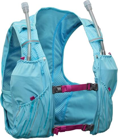 Nathan Pinnacle Race Vest & 4L Hydration Pack with 2 20 oz Hydration Soft Flask, Water-Resistant Pockets, Lightweight & Moisture Wicking in Kuwait