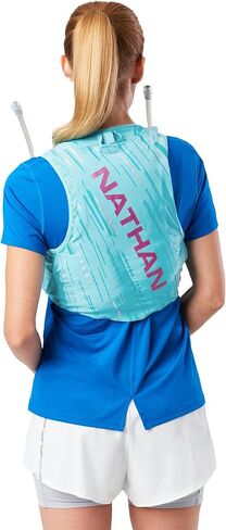Nathan Pinnacle Race Vest & 4L Hydration Pack with 2 20 oz Hydration Soft Flask, Water-Resistant Pockets, Lightweight & Moisture Wicking in Kuwait
