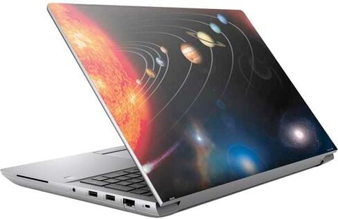 Skinit Decal Laptop Skin Compatible with HP ZBook Fury 16 G10 - Officially Licensed StockTrek Solar System Design in Saudi Arabia