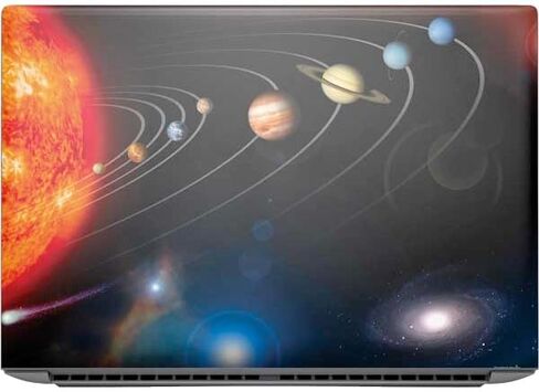 Skinit Decal Laptop Skin Compatible with HP ZBook Fury 16 G10 - Officially Licensed StockTrek Solar System Design in Saudi Arabia