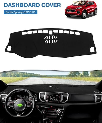 FIILINES Dash Cover Compatible with 2014 2015 2016 2017 2018 2019 Kia Soul Dashboard Cover Sunshade Soul Accessories Dashboard Mat Nonslip Mesh Protector No Glare in Saudi Arabia