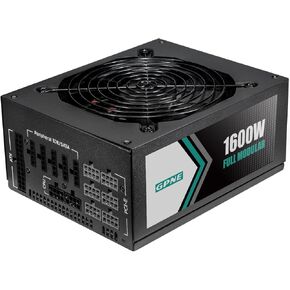 GPNE 1600W Mining Power Supply, 24 Pin 110V High Power Fully Modular PSU with 140mm Fan for Mining Rig & ATX PC Case Support Double CPU Mining Server