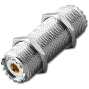 UHF Female 3" Bulkhead SO-239 Coaxial Connector (Double Female Coax Connectors)