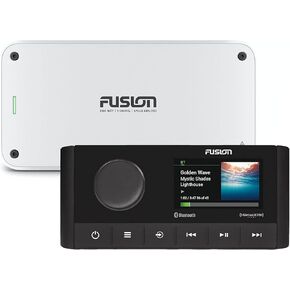 Fusion MS-RA770 Apollo Marine Entertainment System with Fusion MS-AP82400 Apollo 8 Channel Marine Amplifier