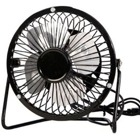4 بوصة صغيرة USB Desk Fan 360 درجة مروحة محمولة قابلة للدوار مع قاعدة قابلة للتعديل شفرة الألومنيوم القاعدة المعدنية لجهاز الكمبيوتر المحمول للكمبيوتر المكتبي المنزلي
