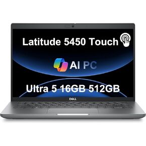 Dell Latitude 5450 5000 Business Laptop (14" FHD, Intel 12-Core Ultra 5 125U (> i7-1355U), 32GB DDR5, 1TB SSD) Backlit, 2 x Thunderbolt 4, 1080p RGB HDR Webcam, Ethernet, Win 11 Pro, 2025 AI PC