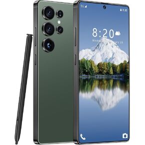 MMY I25 Ultra Unlocked Cell Phone, Built in Pen,6.99" HD Screen 12+512GB Unlocked Phones,Android 14 7000mAh Long Battery Life Smartphone,5G/Dual SIM/Fingerprint Unlock/Face ID (Green)