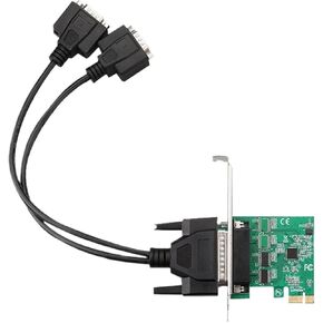 PCIE 1x to 4-Port RS232 Serial Port Card Adapter 2-Port 4-Port Expansion Card Desktop Purpose COM Card(4 Port)