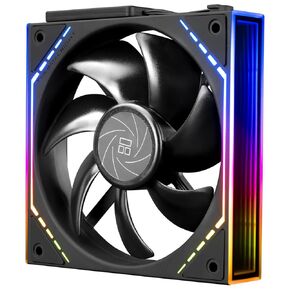 Thermalright TL-M12Q CPU Fan 120mm Case Cooler, PWM Connector Silent Computer Cooling with S-FDB Bearing,PC Fan with ARGB Mirror Light Effect,Low Noise,Black (TL-M12Q)