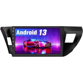 Android 13 Car Radio for Toyota Corolla 2014 2015 2016, 10 inch Touch Screen Car Stereo with Wireless CarPlay/Android Auto SWC GPS WiFi Bluetooth FM RDS DSP 2+32G