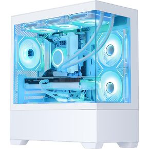 Sunshine Gaming PC - RTX 5070TI 16G, Intel Core i7-13700K, 32GB DDR5 RAM, 1TB PCIe SSD, 11AC WiFi, 850 PSU, Windows 11 Pro - Desktop Computer