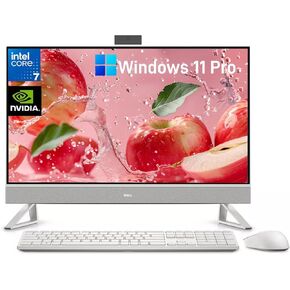 Dell Inspiron 27 Touchscreen All-in-One Desktop PC - 27" FHD IPS(1920 x 1080), Intel 10-Core 7-150U, NVIDIA GeForce MX570A, Wi-Fi 6E, Windows 11 Pro & Office Pro(32GB RAM | 1TB SSD)