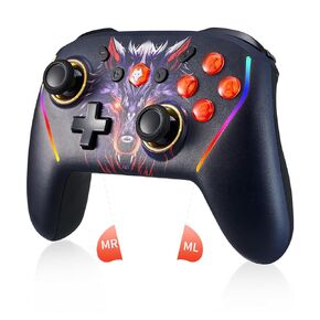 NBCP Wireless Controller لـ Nintendo Switch2 1 /Lite /OLED ، وحدة تحكم مع اللمس الفأر على أزرار الظهر ، مع وظيفة الاستيقاظ ، قابلة للبرمجة ، توربو (735Lantou)