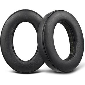 SOULWIT Lambskin Ear Pads for Sennheiser HD599/HD598/SE/CS/SR/HD595/HD569/HD560S/HD558/Game Zero/G4ME Zero, Earpads Cushions for PC37X/PC38X/PC350/PXC350/PXE350/PC360/HD380/HD380 Pro-Black