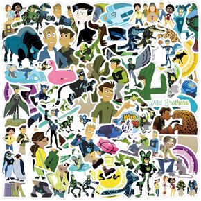 50pcs ملصقات Kratts البرية للأطفال المراهقين ، والرسوم المتحركة اللطيفة الجمالية فينيل ، شارات حيوانات فينيل لزجاجة ماء ، أجهزة التزلج على الجليد ، مجلة ، مجلة ، مستلزمات زخارف عيد الميلاد