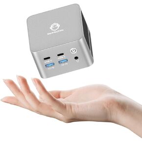 Mini PC Desktop Computers - AMD Ryzen 3 5425U 8GB DDR4, 256GB SSD, Gaming PC with Wifi6/BT5.2, Gaming/Office/Design Up to 4.1GHz 4c/8t -Silver