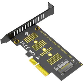 JMT Upgarded M.2 NGFF NVMe SSD to PCI-E 3.0 1X / 4X Adapter Support for SSD 2230, 2242, 2260 and 2280 (4X)
