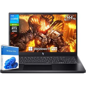 acer Nitro V 15 Gaming Laptop, 15.6" 144Hz FHD IPS Display, Intel 10-Core i7-13620H, NVIDIA GeForce RTX 4060, 32GB DDR5 RAM, 1TB SSD, Windows 11 Pro (Renewed)