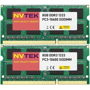 16GB (2X8GB) DDR3 1333MHZ PC3-10600 SODIMM 2Rx8 1.5V 204-PIN Non-ECC Laptop PC Computer Memory KIT