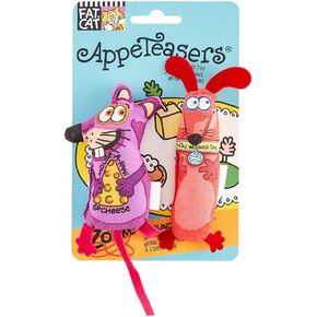 Doskocil Bamboo Pet CAM650027 2-Pack Fat Cat Appeteasers Catnip Cat Toy