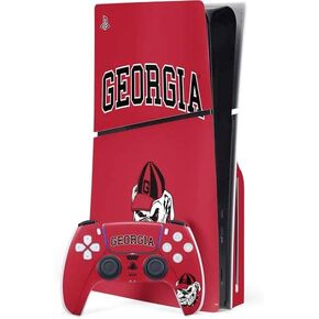 Skinit Decal Gaming Skin Compatible with PS5 Slim Disk Bundle - Officially Licensed University of Georgia How Bout Them Dawgs Design