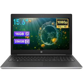 HP ProBook 450 G5 15.6" FHD Business Notebook PC, Intel 8th Gen Core i5-8250U up to 3.40GHz, 16GB RAM, 256GB SSD, CAM, HDMI, VGA, Fingerprint Windows 11 Pro (Renewed)