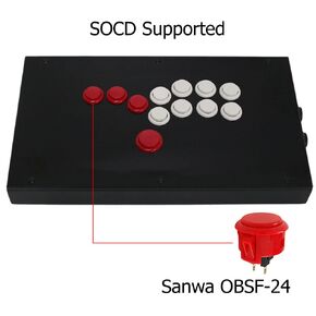 J800B-PS All Buttons Fightstick Game Controller Compatible with PS4/PS3/PC OBSF-24 30