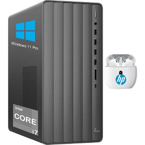 HP Envy Desktop Computer for Business and Gaming, 12th Gen Intel Core i7-12700, Intel UHD Graphics 770, 64GB RAM, 2TB SSD+1TB HDD, Windows 11 Pro, Wi-Fi 6, Bluetooth 5.2, USB C, Coal Dark, PCM