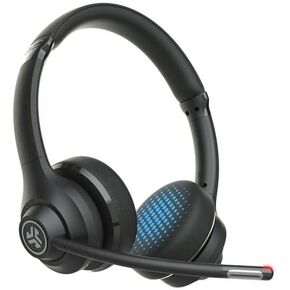Go Work Wireless On-Ear Headset - Bluetooth Or Wired Office Headset With Multipoint And 45+ Hours Playtime - Plus With Bluetooth Multipoint Technology You Can Connect To Any Two Devices Simultaneously