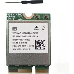 WiFi 6E Wireless Card MTK NGW Bluetooth 5.3 Tri-Band, 2.4GHz 5GHz 6GHz 5400Mbps NGFF M.2 MU-MIMO Mini PCIe Support for Windows 10/11 ASUS Vivobook Pro 15 PC Laptops