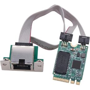 الملحقات M.2 مفتاح A+E 2.5g Gigabit RTL8125B RJ45 Ethernet شبكة LAN