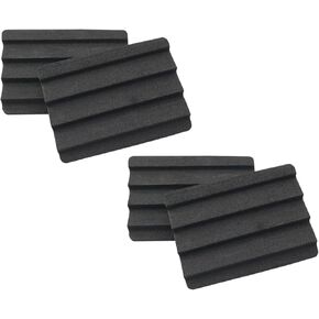4PCS Fly Fishing Lure Plate Fly Fishing Accessory Hook Holder EVA Lure Sponge Breast Plate Patch Fly Hook Support Sponge Stopper