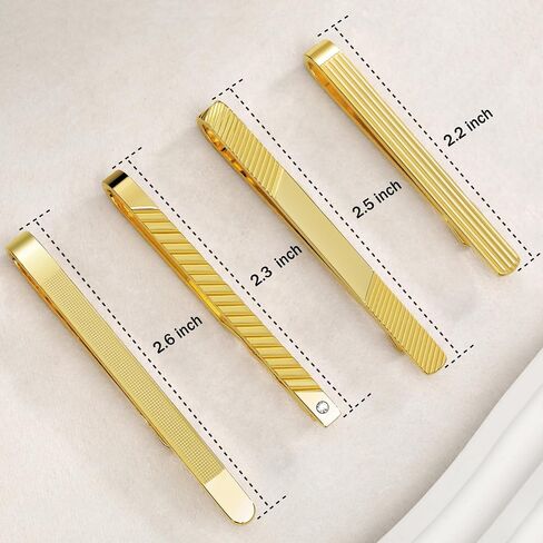 Tie Clip for Men Black, 2.5 Inch Tie Bar and Tie Pin Clip for Skinny Ties, Unique Mens Tie Clip Tie Clasp Black Suitable for Wedding Anniversary Business Professional and Best Gifts in Saudi Arabia