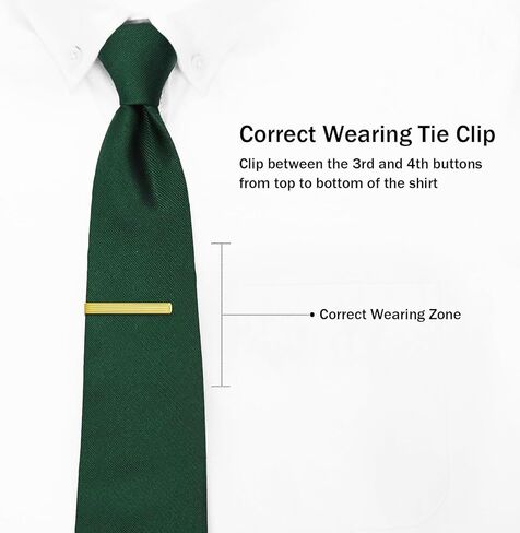 Tie Clip for Men Black, 2.5 Inch Tie Bar and Tie Pin Clip for Skinny Ties, Unique Mens Tie Clip Tie Clasp Black Suitable for Wedding Anniversary Business Professional and Best Gifts in Saudi Arabia