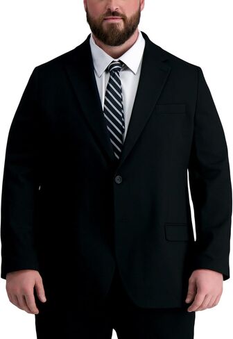 Haggar Men's Big and Tall Premium Tailored Fit Suit Separate, Blue BT-Jacket, 54 R in Kuwait