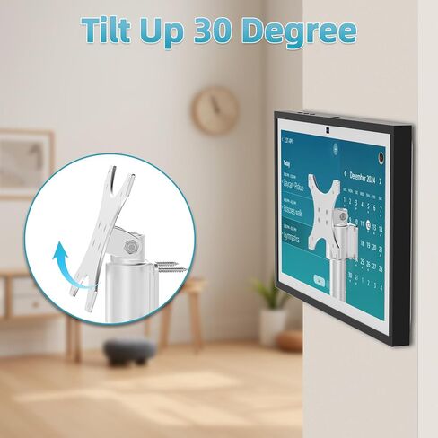 جدار الحائط للعرض 15/21 ، جبل القابل للتعديل والدوار ، قوس الألمنيوم الثقيل ، التثبيت السهل ، إدارة الكابلات ، مناسبة للعرض 15 (1 ، 2) و 21 (الفضة) in Kuwait