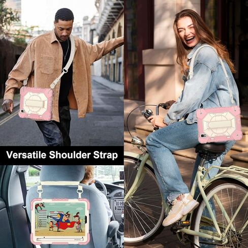 Anti-yellowing tablet cover Case Compatible with iPad Mini 7 (A17 Pro) 2024/Mini 6 Case 8.3-Inch 2021 Case with Pencil Holder, 360 Degree Rotating Multi-Function Grip Bracket+Shoulder Strap Full Prote in Saudi Arabia