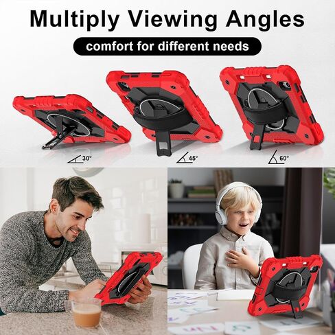Anti-yellowing tablet cover Case Compatible with iPad Mini 7 (A17 Pro) 2024/Mini 6 Case 8.3-Inch 2021 Case with Pencil Holder, 360 Degree Rotating Multi-Function Grip Bracket+Shoulder Strap Full Prote in Saudi Arabia