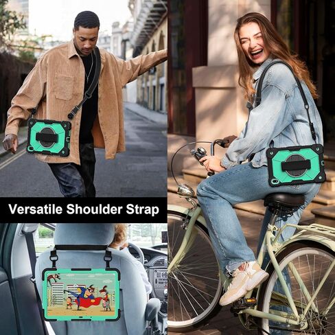 Anti-yellowing tablet cover Case Compatible with Huawei MatePad SE 11 inch Released 2024 Tablet Case, Full Protective Shockproof Case 360 Degree Rotating Multi-Function Grip Bracket+Shoulder Strap Sty in Kuwait