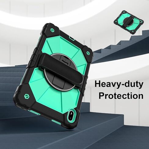 Anti-yellowing tablet cover Case Compatible with Huawei MatePad SE 11 inch Released 2024 Tablet Case, Full Protective Shockproof Case 360 Degree Rotating Multi-Function Grip Bracket+Shoulder Strap Sty in Kuwait