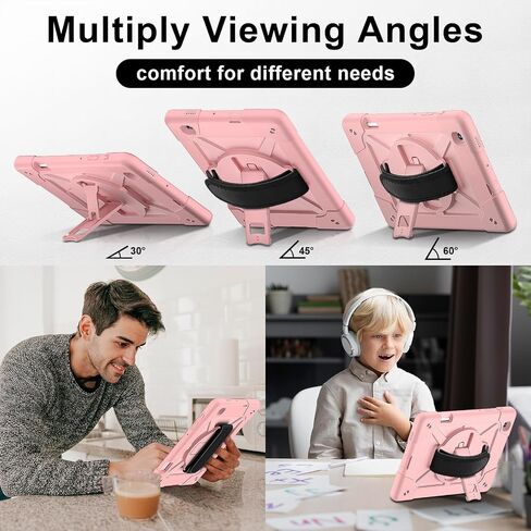 غطاء الكمبيوتر اللوحي المضاد لصفراء الكمبيوتر الكمبيوتر اللوحي حالة الكمبيوتر المتوافق مع Samsung Galaxy Tab S6 Lite 10.4 P613/P619 2022 ، غطاء واقعي للخدمة الثقيلة للغاية مع حامل حزام معصم ، حامل قلم رصاص P. in Kuwait