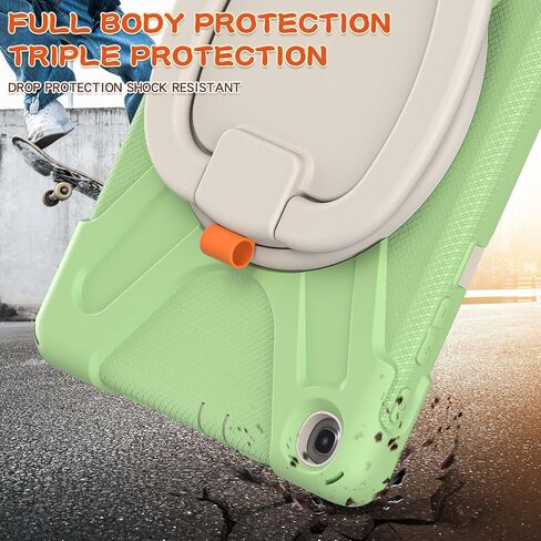 Anti-yellowing tablet cover Case Compatible with Samsung Galaxy Tab A 10.1 Case 2019 Model(SM-T510/T515),Heavy Duty TPU Shockproof Kids Case,360 Degree Rotating Multi-Function Grip Bracket+Shoulder St in Saudi Arabia