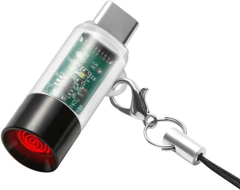 USB-C Electric Lighter.Windproof Waterproof.Phone or Power Bank Powered, mini, Lightweight, Activated by plugging into Power Source, Automatically Turns Off After 10 Seconds(Transparent) in Saudi Arabia