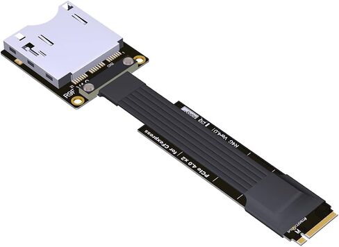 JMT CFexpress Type B to M.2 NVMe 2280 Key-M SSD PCIe 4.0 Extension Cable CFe Converter Compatible for Canon R5 Nikon Z6Z7 Xbox Storage Card Adapter (25cm,R94ST) in Saudi Arabia