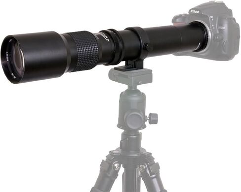 High-Power 500mm/1000mm f/8 Manual Telephoto Lens + 60" Tripod + Filter Kit + Backpack for Canon EOS 80D in Saudi Arabia