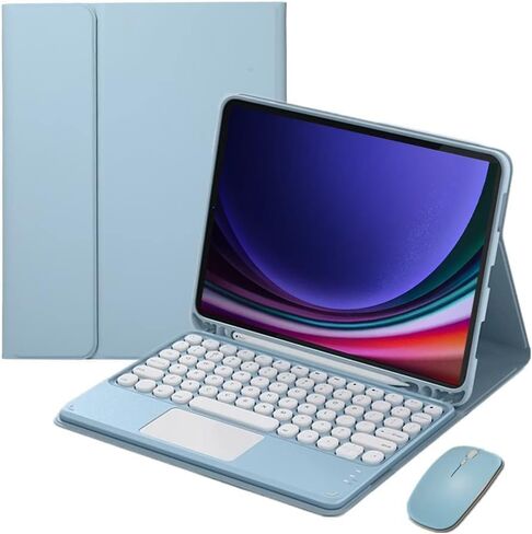 Keyboard Case for Samsung Galaxy Tab S6 Lite 10.4" 2024/2022/2020- Multi-Touch Trackpad, Detachable Wireless Keyboard Folio Tablet Case,Purple in Kuwait