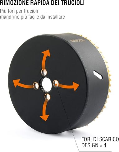 BINOTA M42 Bi-Metal Hole Saw, 200mm-7-7/8“, for Metal, Wood, Plywood, PVC, Gypsum, Composite, Stainless Steel Plate in Saudi Arabia